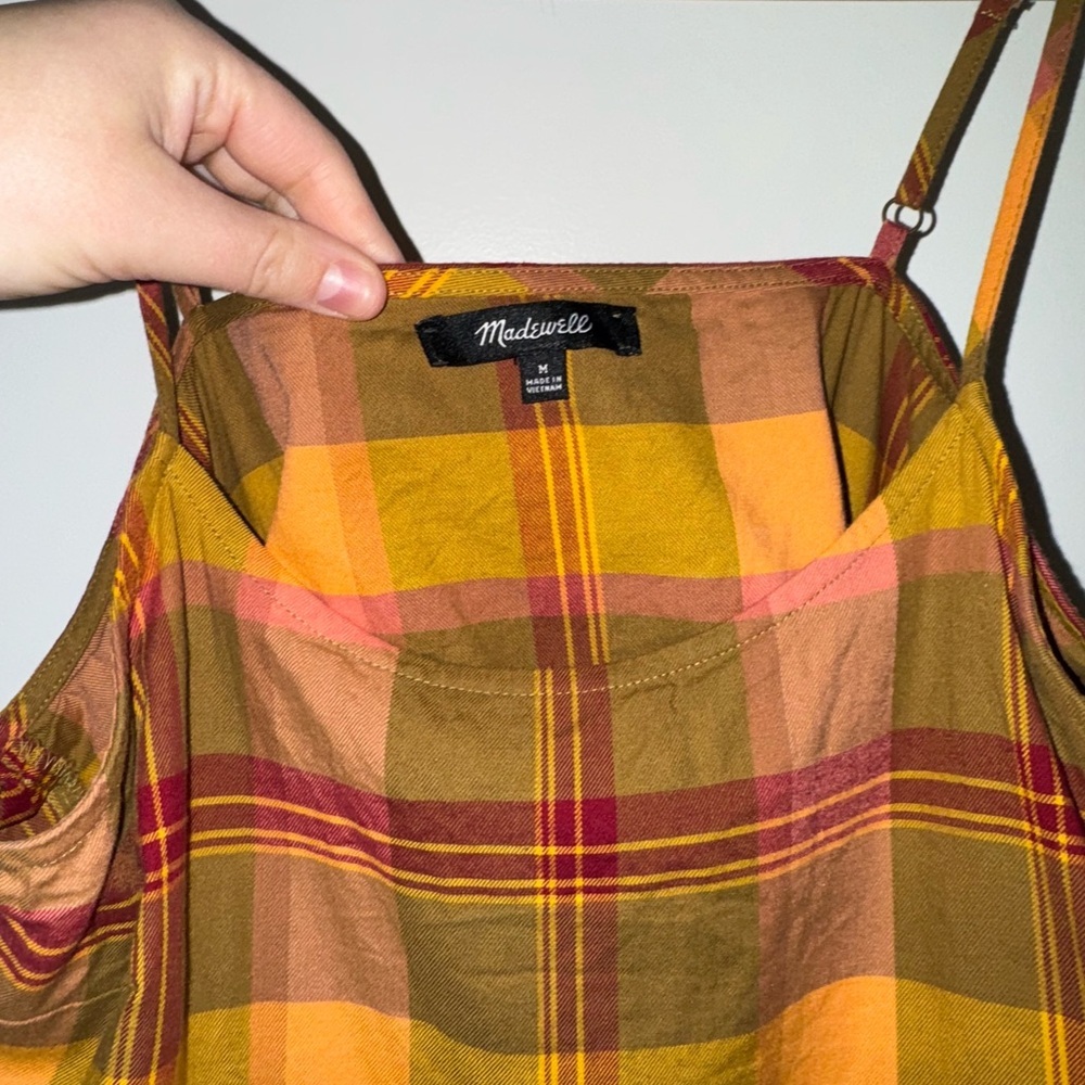 Madewell Plaid Babydoll Cami Dress - Picture 3 of 8